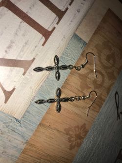 Cross earrings
