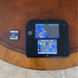 MODDED Nintendo 2DS with Homebrew, Emulators pre-installed + THOR GOD OF THUNDER Game Cart