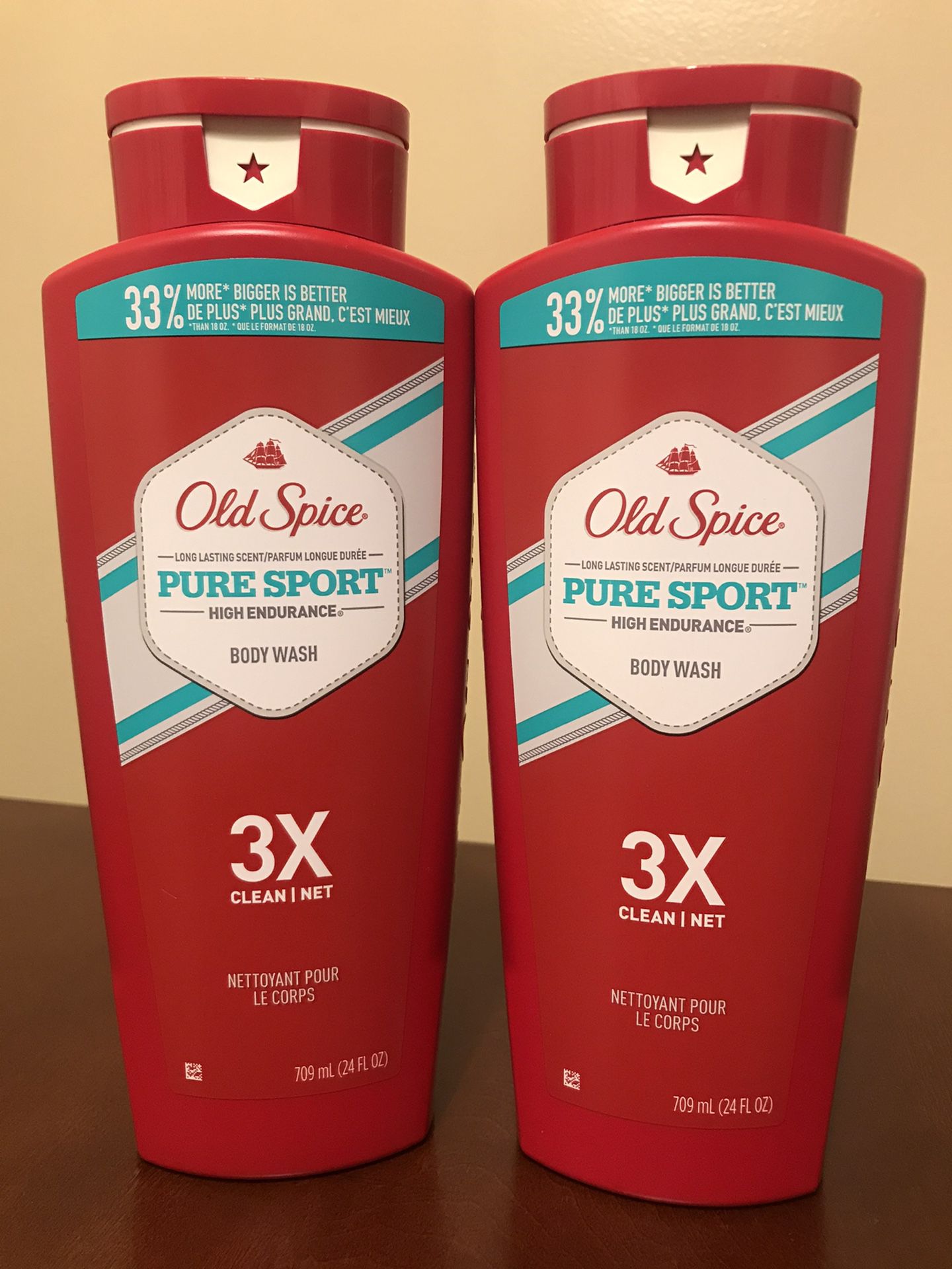 Old Spice PURE SPORT, body wash. $4 each.