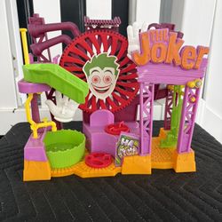 Imaginext Joker Laff Factory Playset 2014 Fun House Fisher Price Mattel-Works