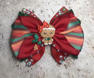 Christmas dolls bow, 5” Wide ,price each, choose yours