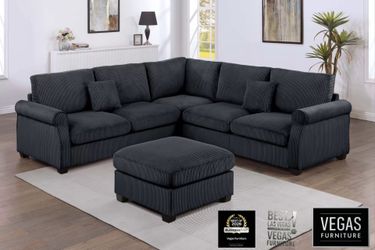 Sectional W Ottoman