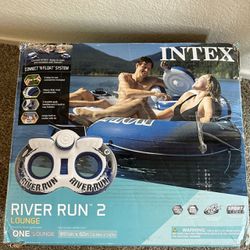 Intex River Run I| 2-Person Water Tube Float w/ Cooler and Connectors Without Box