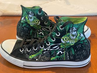 Converse Chuck Taylor All Star Green Lantern High Top Canvas Sneakers US M8 W10