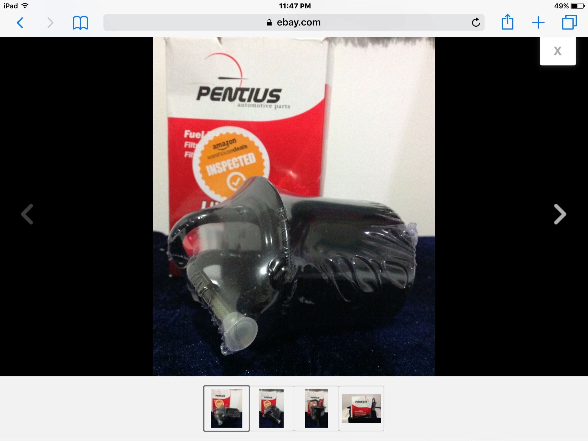 Fuel Filter Pentius PFB54668 for Saab 94-06