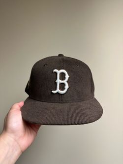 Boston Red Sox Brown Corduroy Fitted Hat