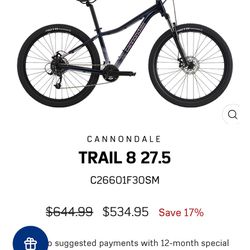 27.5 Mountain Bike . Cannondale AWESOME BIKE 