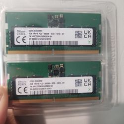 16gb ddr5 laptop ram. 2x8gb sticks