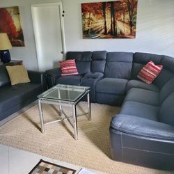 Sectional Movie Theather Couch With Power Reclining  For All Seats 