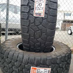 (2)  LT 285/70/17 Toyo Tire Pair