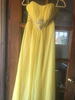 Yellow formal dress