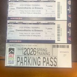 Spring Training Tickets + Parking - Diamondbacks vs. Brewers March 20, 2026, Salt River Fields
