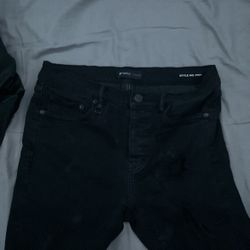 Purple Jean Shorts 