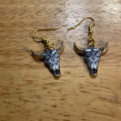 Bullhead Dangle Earrings (ODBHSCS-1D)