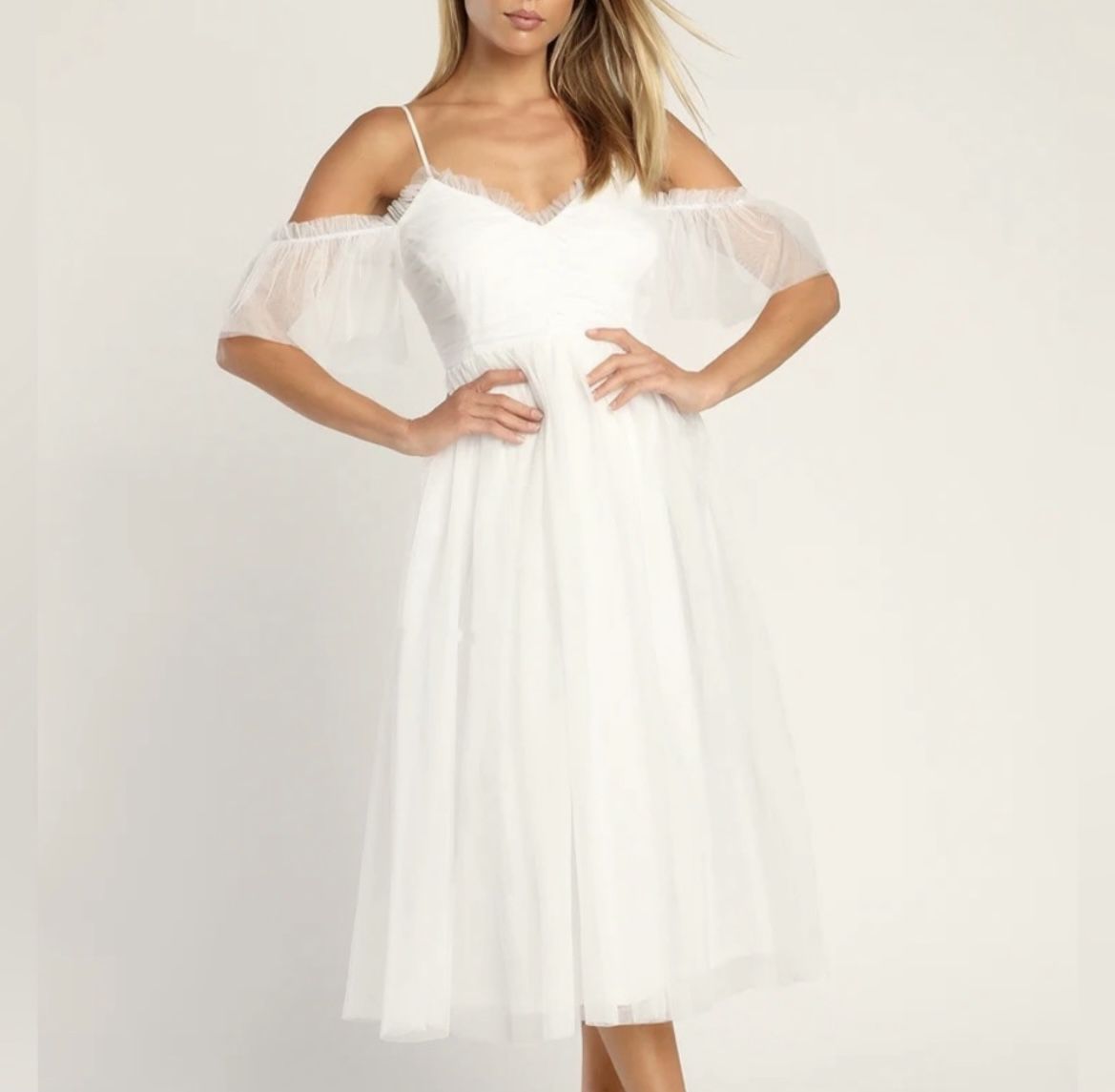 Woman’s Dress/bridal Shower/white