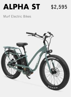 PRICE DROP! MURPH Electric bike Teal (Adult)  Excellent Condition