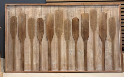 Wooden Oar Wall Art Panel