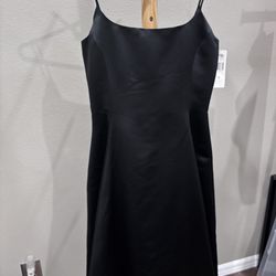 Ralph Lauren black satin dress with spaghetti strap
