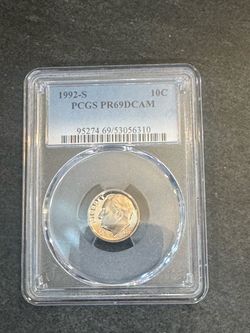 1992-S Roosevelt Dime PCGS PR69DCAM