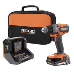 Ridgid 18V Cordless Drill/Driver Kit with 2 Ah Battery and Charger