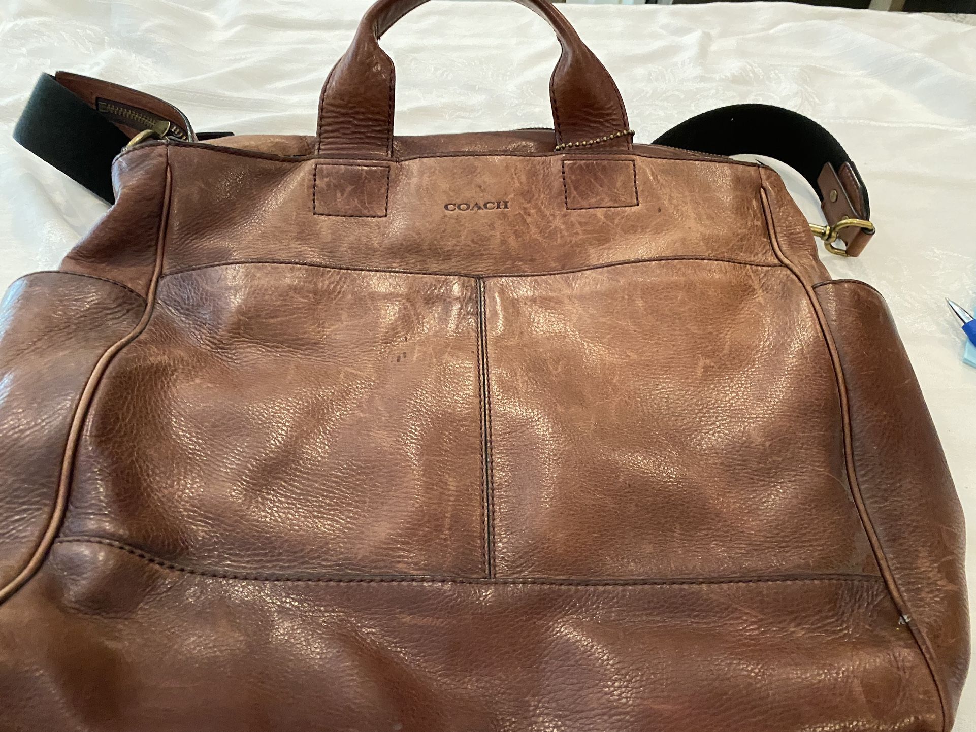 Coach Men’s Leather Satchel - $$75