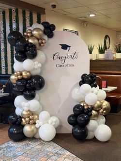 Graduation backdrop