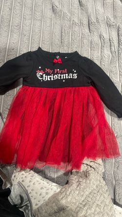 My First Christmas Baby Tutu Dress