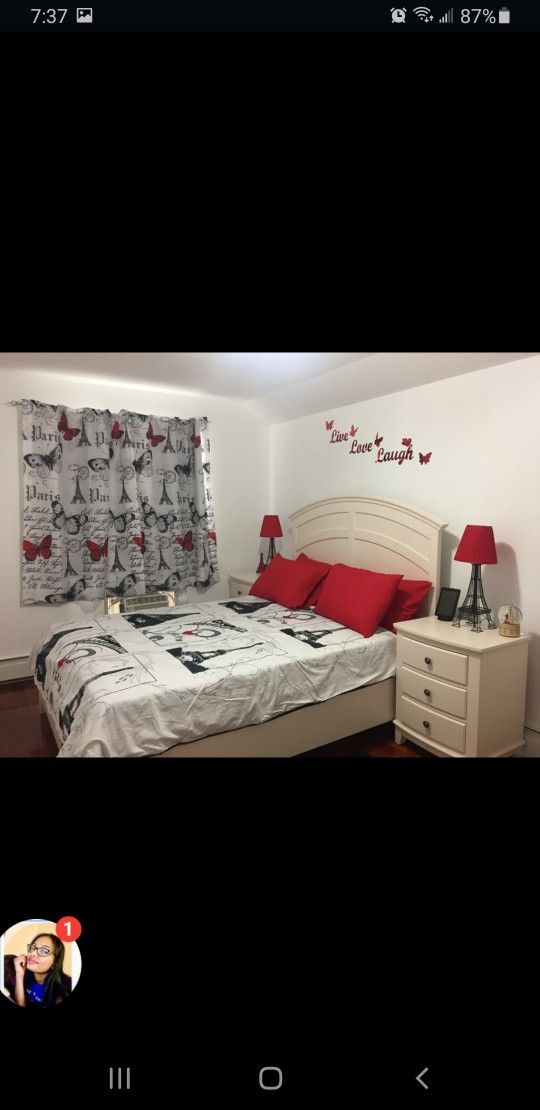 Queen Storage Bed, Dresser, 2 Nightstands