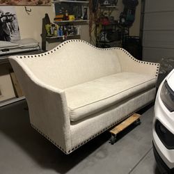Ethan Allen Camelback Sofa