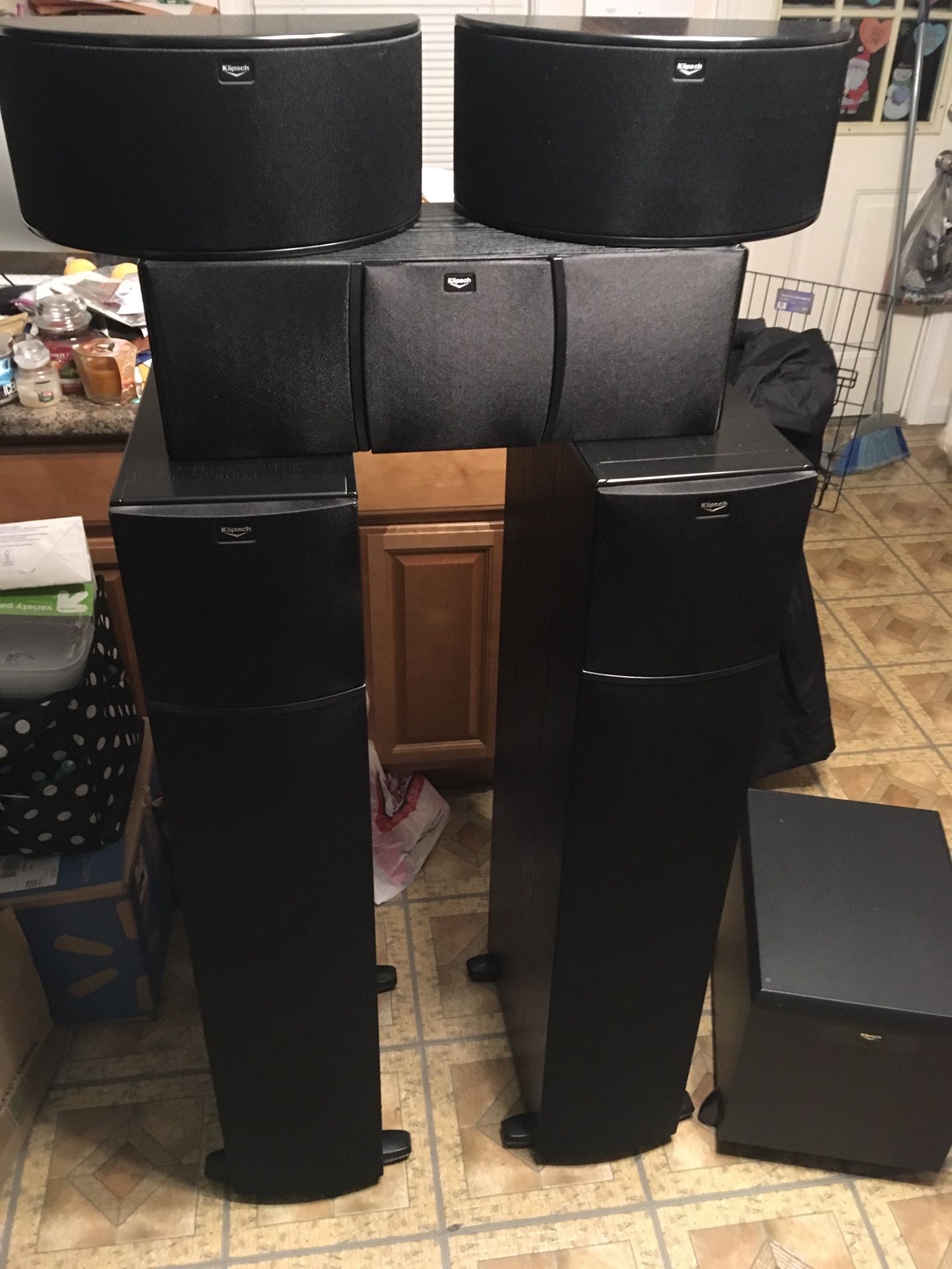Klipsch 5.1 home theatre speakers