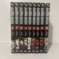 Jujutsu Kaisen Manga Bundle Vol. 8-14 + Vol. 17 & 18