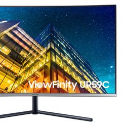 SAMSUNG 32" UR59 Series ViewFinity 4K UHD (3840x2160) Computer Monitor, Curved, HDMI