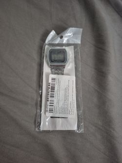 Digital Wrist Watch Silver Band