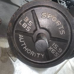 Sports Authority 35lb Weights 