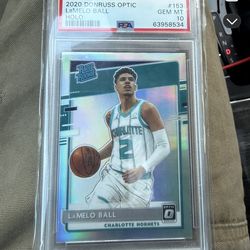 LaMelo Ball 2020 Optic #153 Holo Rookie psa 10