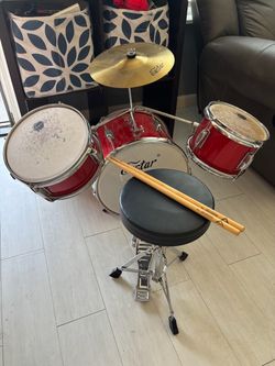 Kids drum set and piano