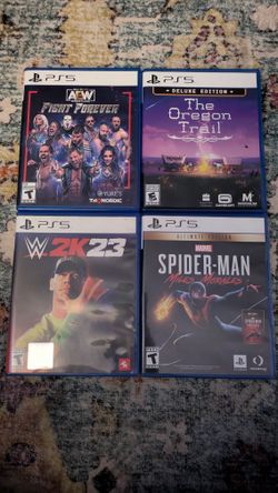 PS5 Games Bundle (Including Spider-Man and WWE 2K23)