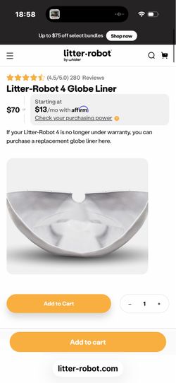 Litter-Robot 4 Globe Liner