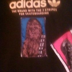 Star Wars-5 Graphics -One Of A Kind-never See Another One Like It!!Adidas Medium Brand New.    Graphics On The Sides, Hoodie.,,Front And Back