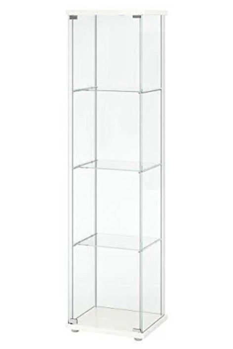 Ikea Glass Curio Display Cabinet White