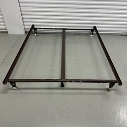 Adjustable King, Queen, Full, Twin Steel Bed Frame w/ Center Support