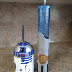 R2D2 And Lightsaber Movie Cups