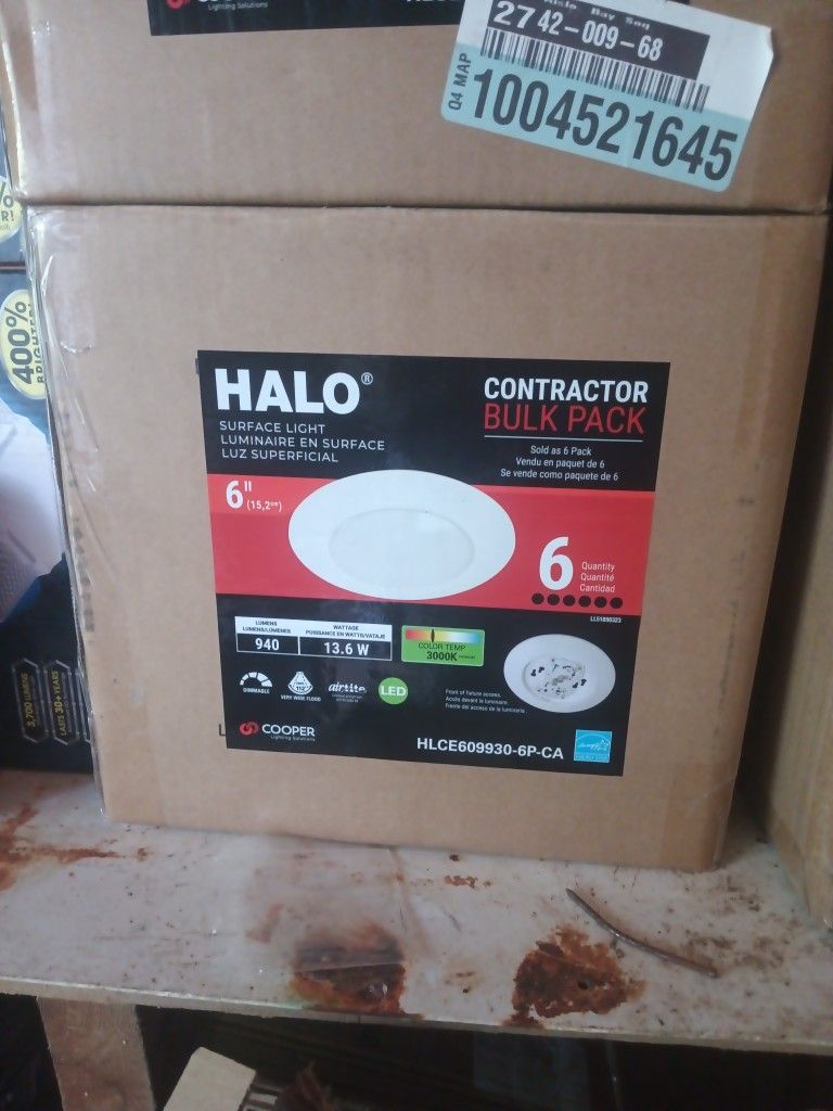 Halo Flush Mount Recessed Lights Contractor Pack Of 6