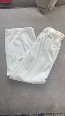Laura Ashley Bond Wide Leg Jeans – White – Size 4/27