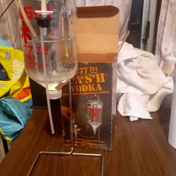 Mash 4077 Alcahol  IV Bottle And Holder.