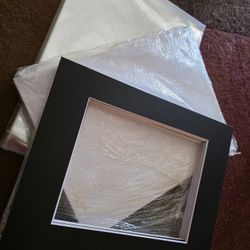 Photo Mats with White backing and Plastic Cover