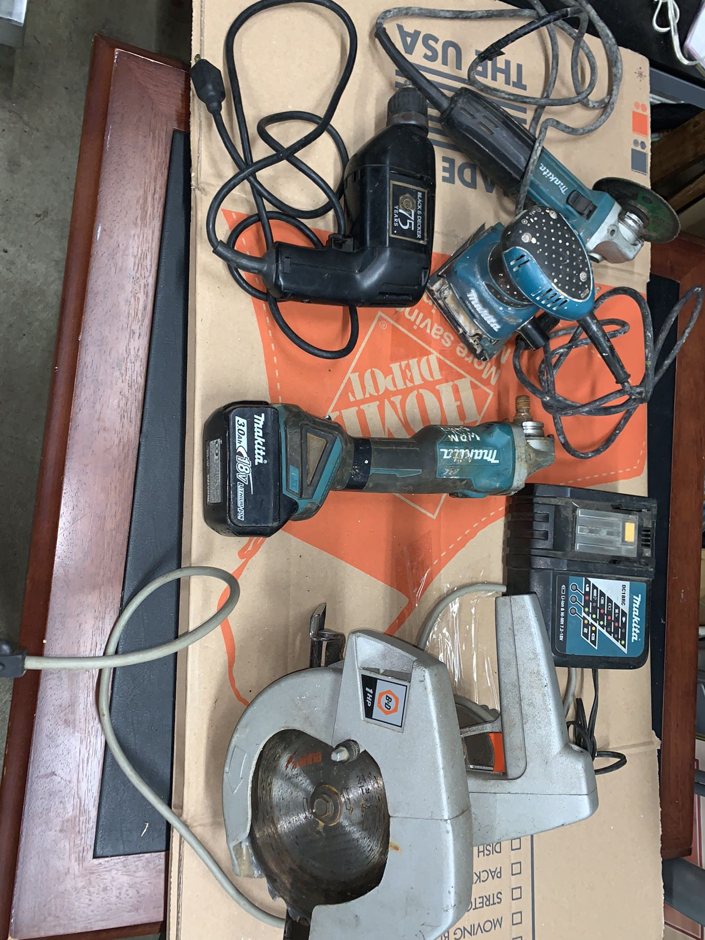 Bundle Of Mikita And Black And Decker Power Tools