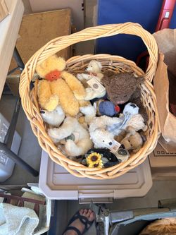 Basket of collected bears