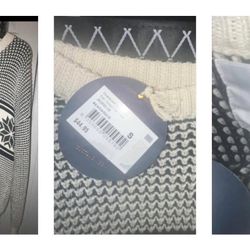 CottonOn Oversized Crew Knit Sweater (color: Green Fair Isles) *Org Price $45*