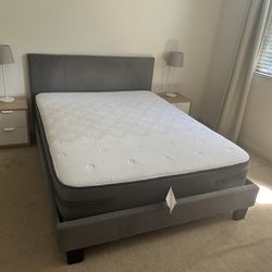 Used like new Queen Size bed frame with or without the mattress